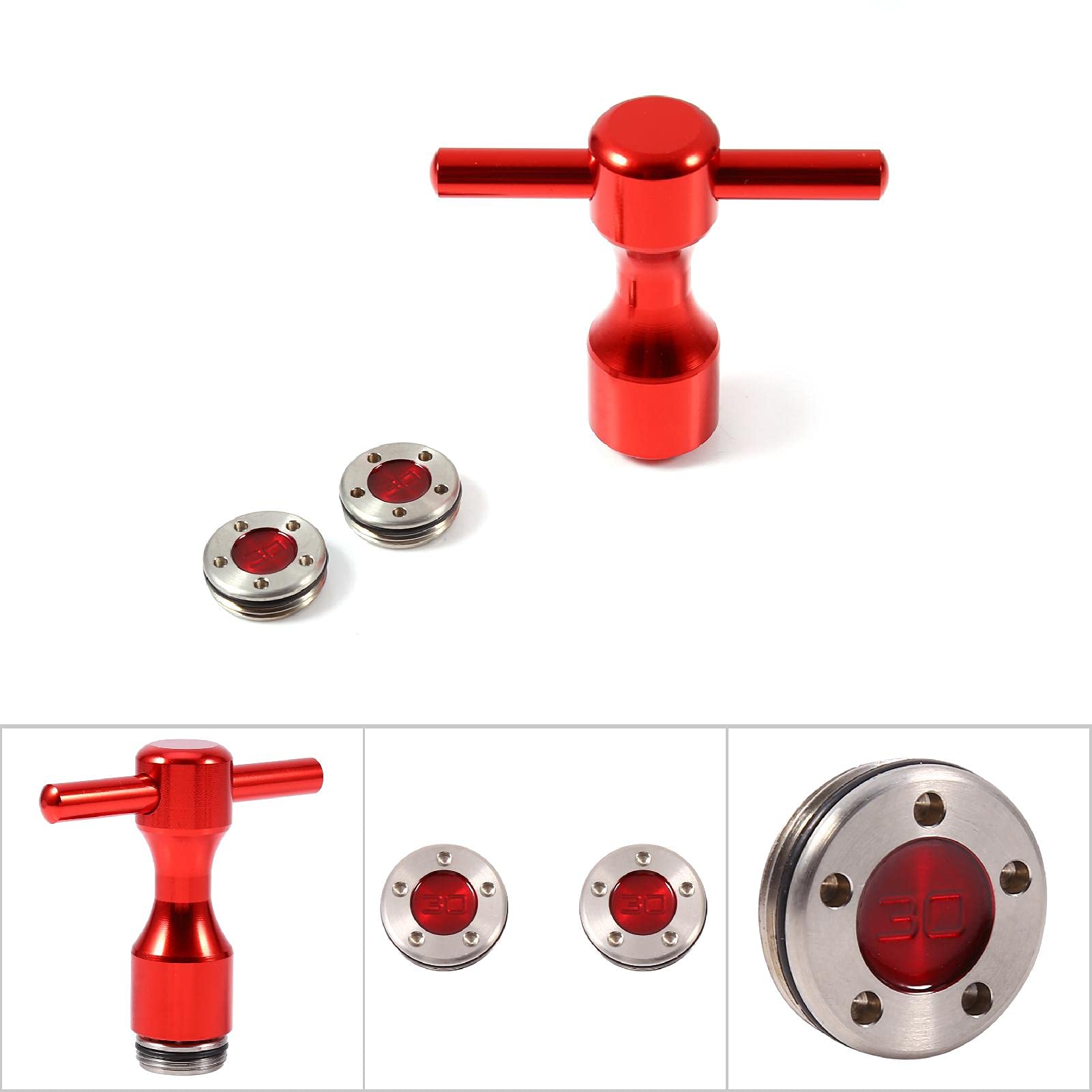 OUKENS Sports et loisirs Poids Putter Golf Rouge + Clé