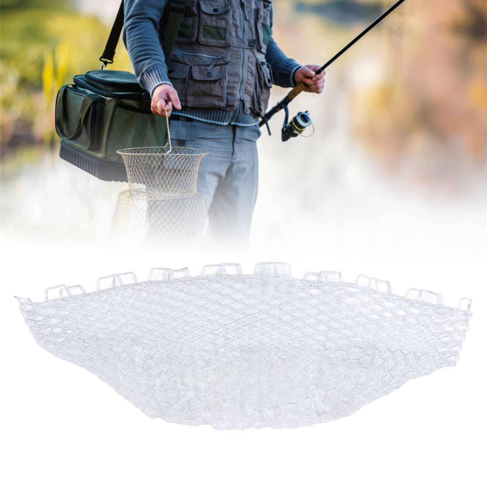 OUKENS Sports filet pêche 45x40cm caoutchouc remplacement