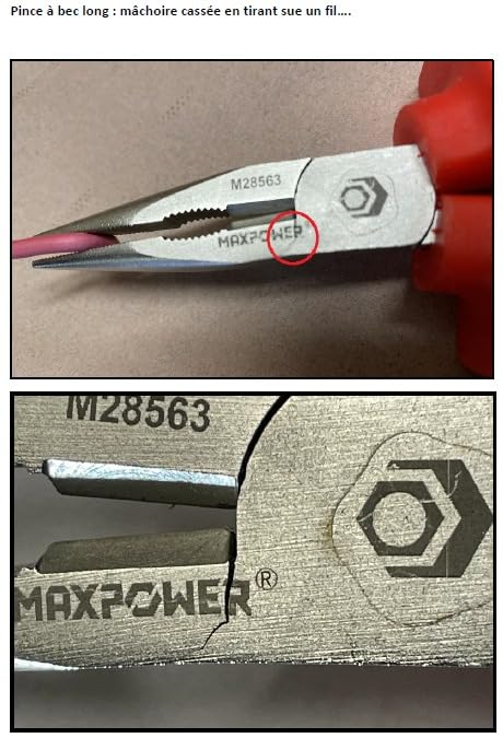 MaxPower Outils isolés jeu pinces VDE 1000V 4 pcs 160mm