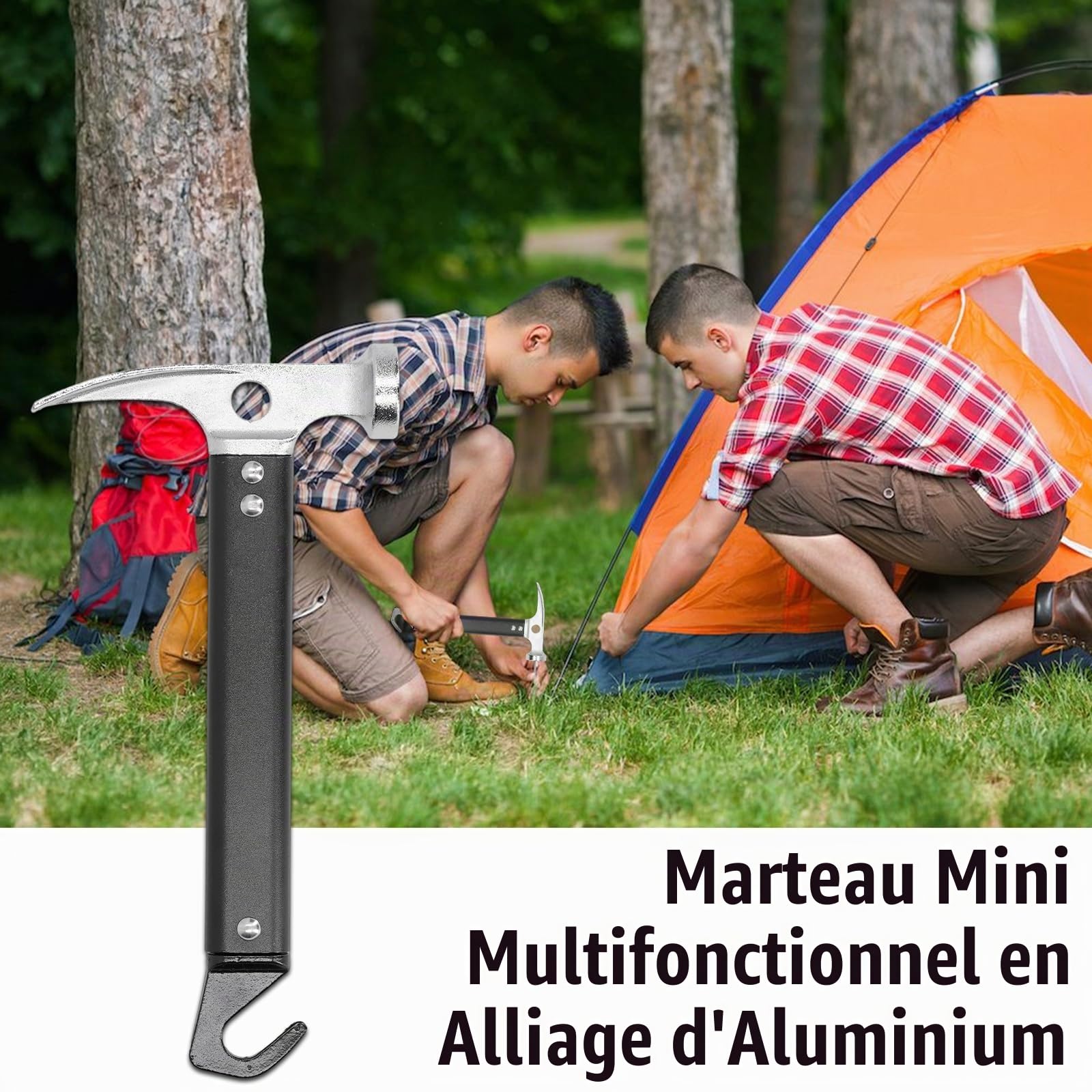 OUKENS Sports et loisirs marteau camping aluminium 22 cm 361 g