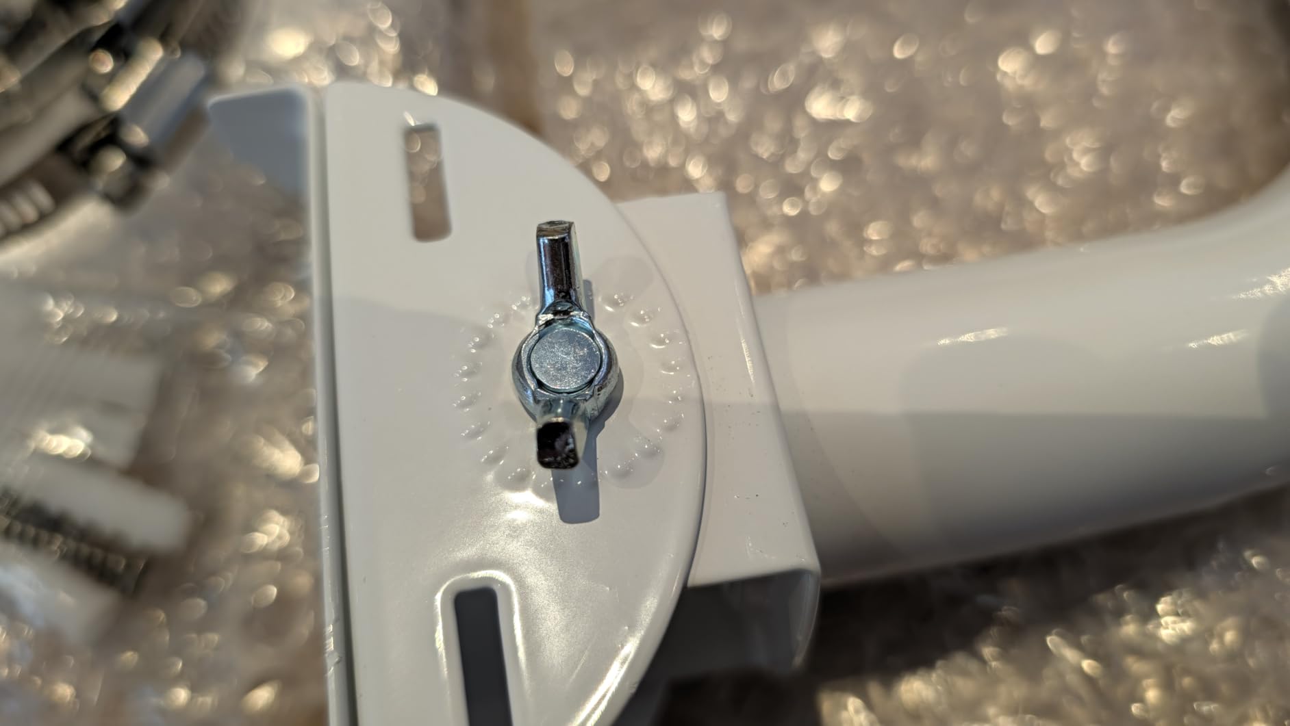 OUKENS Support Pont Sans Fil Mural Inox 150° Lot 2