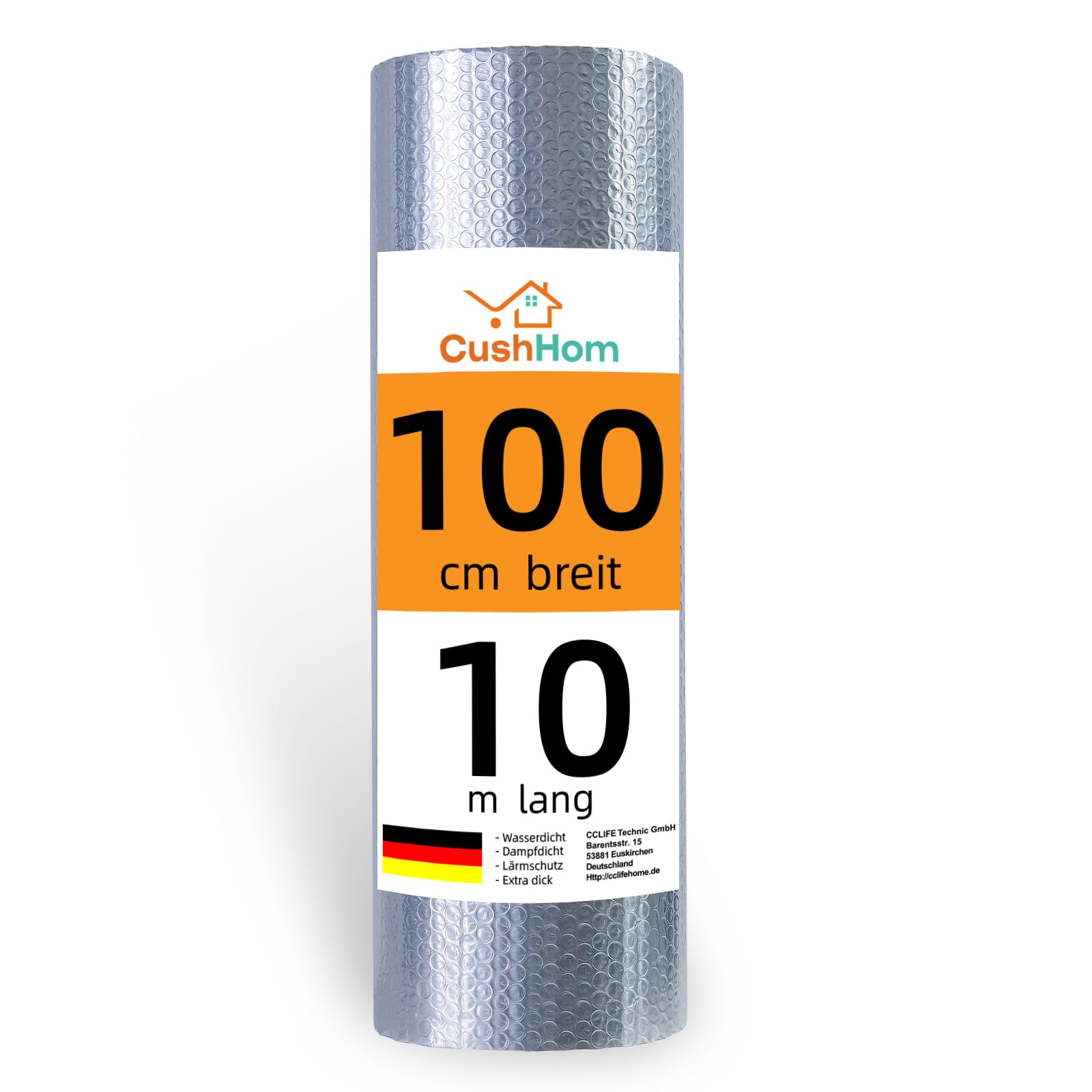 CCLIFE DIY Tools isolant thermique aluminium 1m x 10m 3-4mm