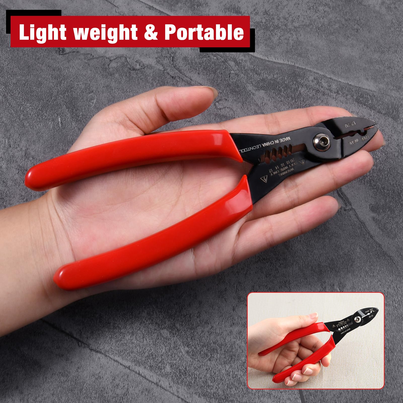 LEONTOOL Pinces pince à dénuder 4 en 1 PVC 17,8 cm