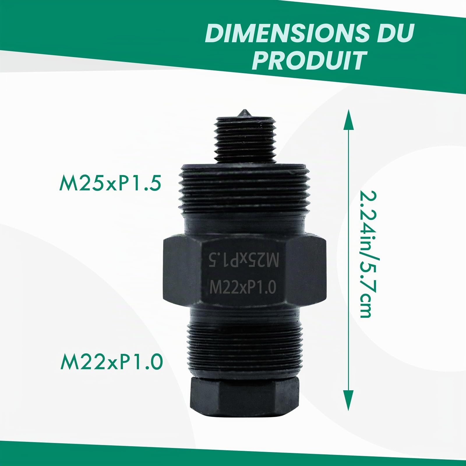 CCLife Puller Set extracteur volant M25x1,5/M22x1,0 mm acier