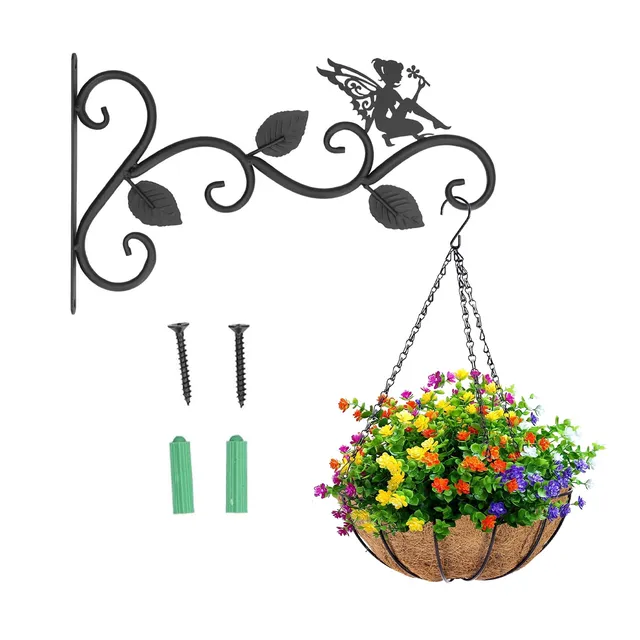 OUKENS Crochet plante mural fer Fleur fée 1 pce