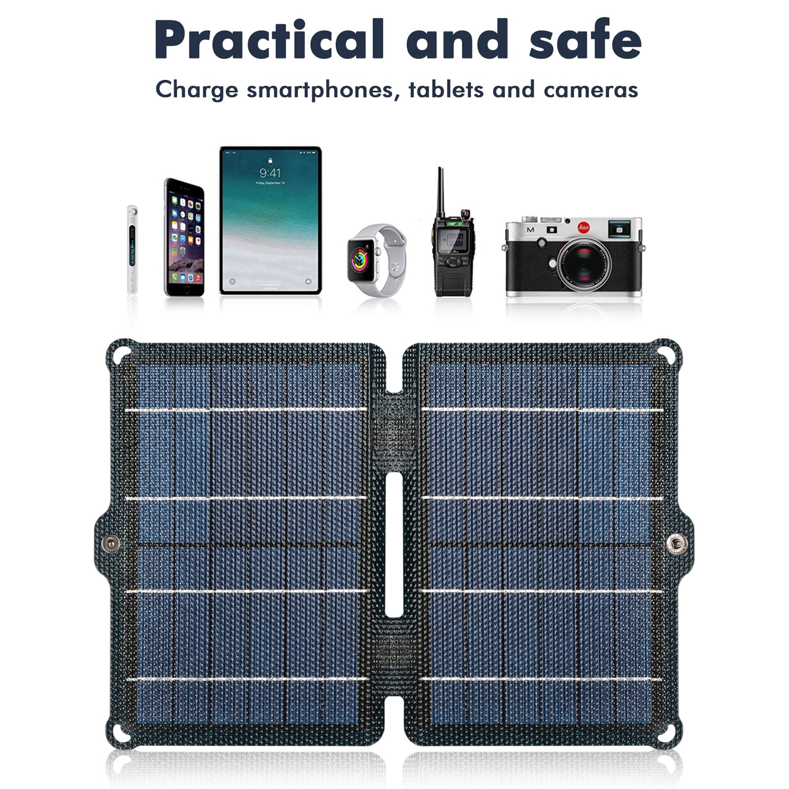 Jadeshay Solaire Photovoltaïque chargeur solaire pliable 10W USB
