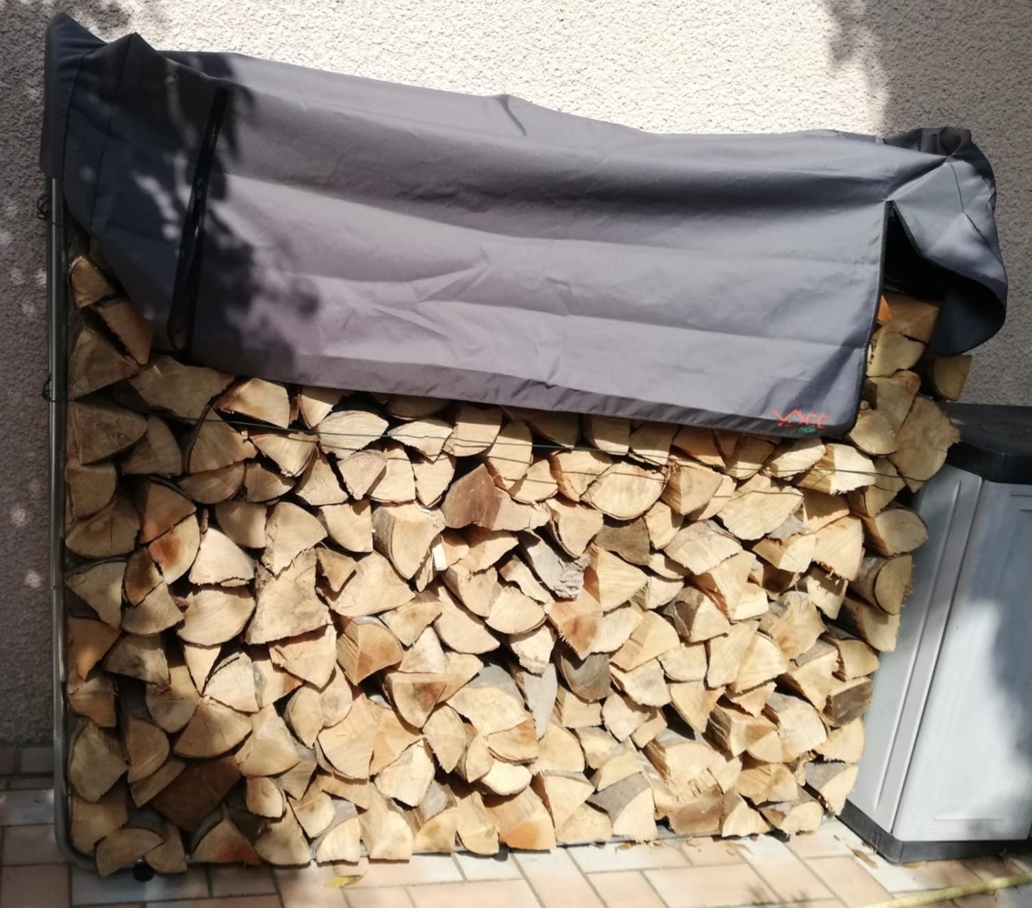 CCLIFE DIY Tools Range Bûches Métal Bâche Étanche