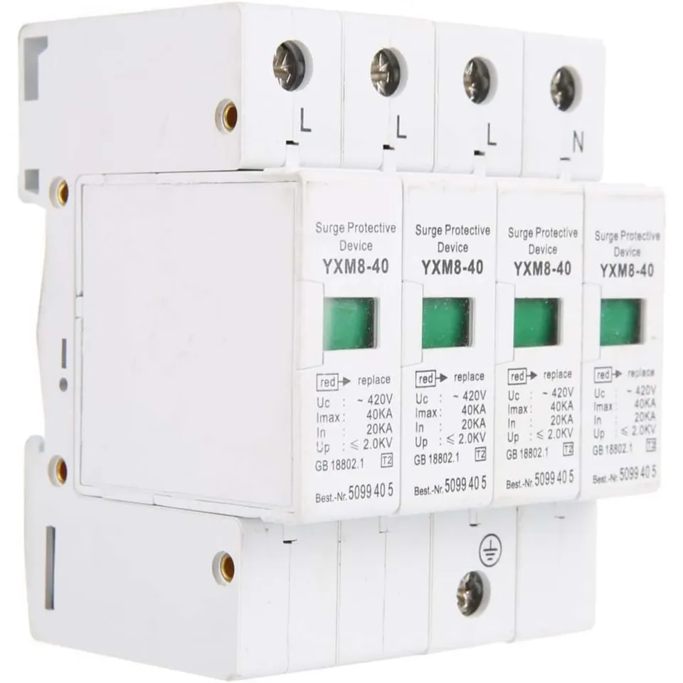 Jadeshay Installation Électrique parafoudre 4P 40KA rail DIN