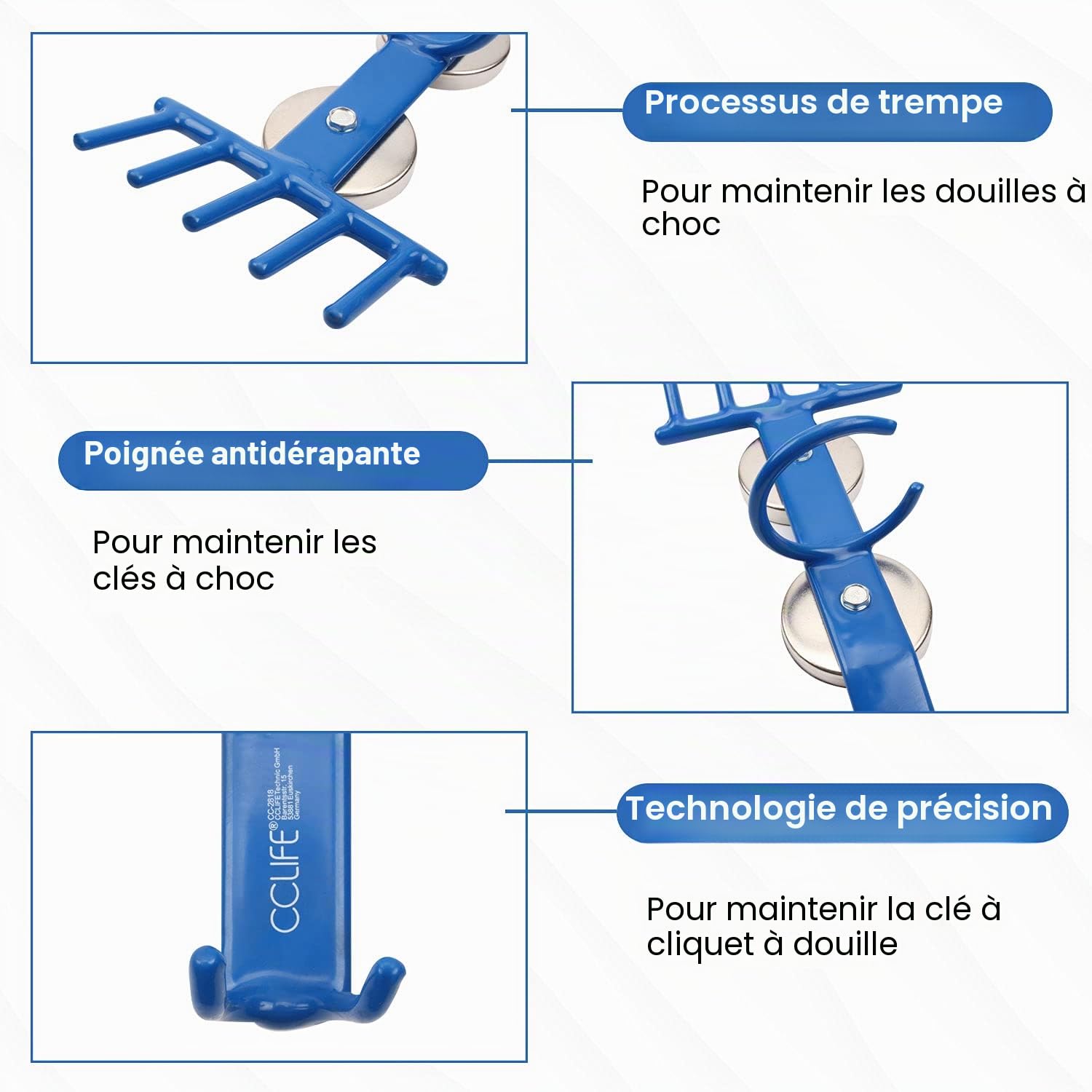 CCLife DIY Tools support magnétique clé à choc 15 kg