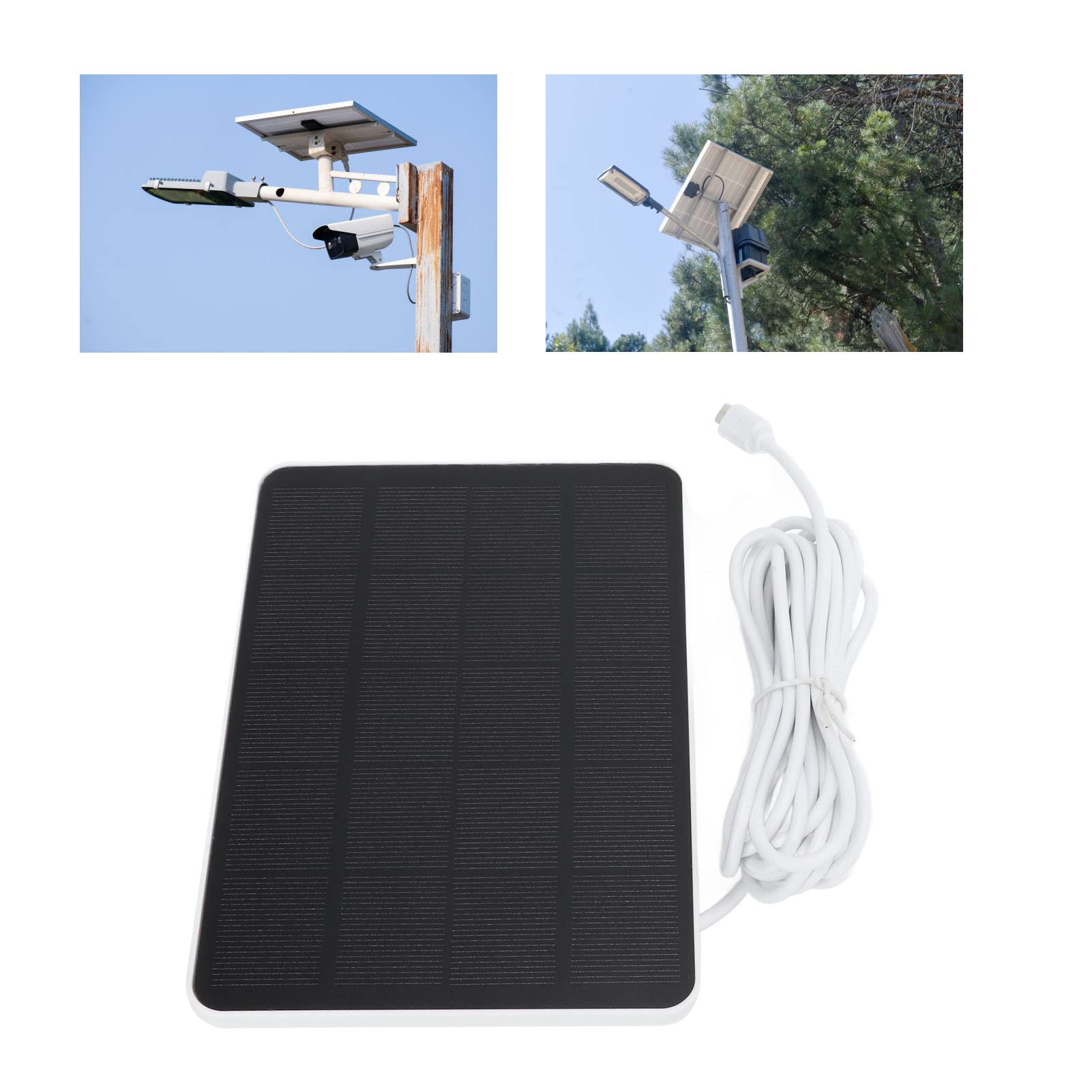 Jadeshay Solaire Panneau Caméra 4W 5V Étanche 360°