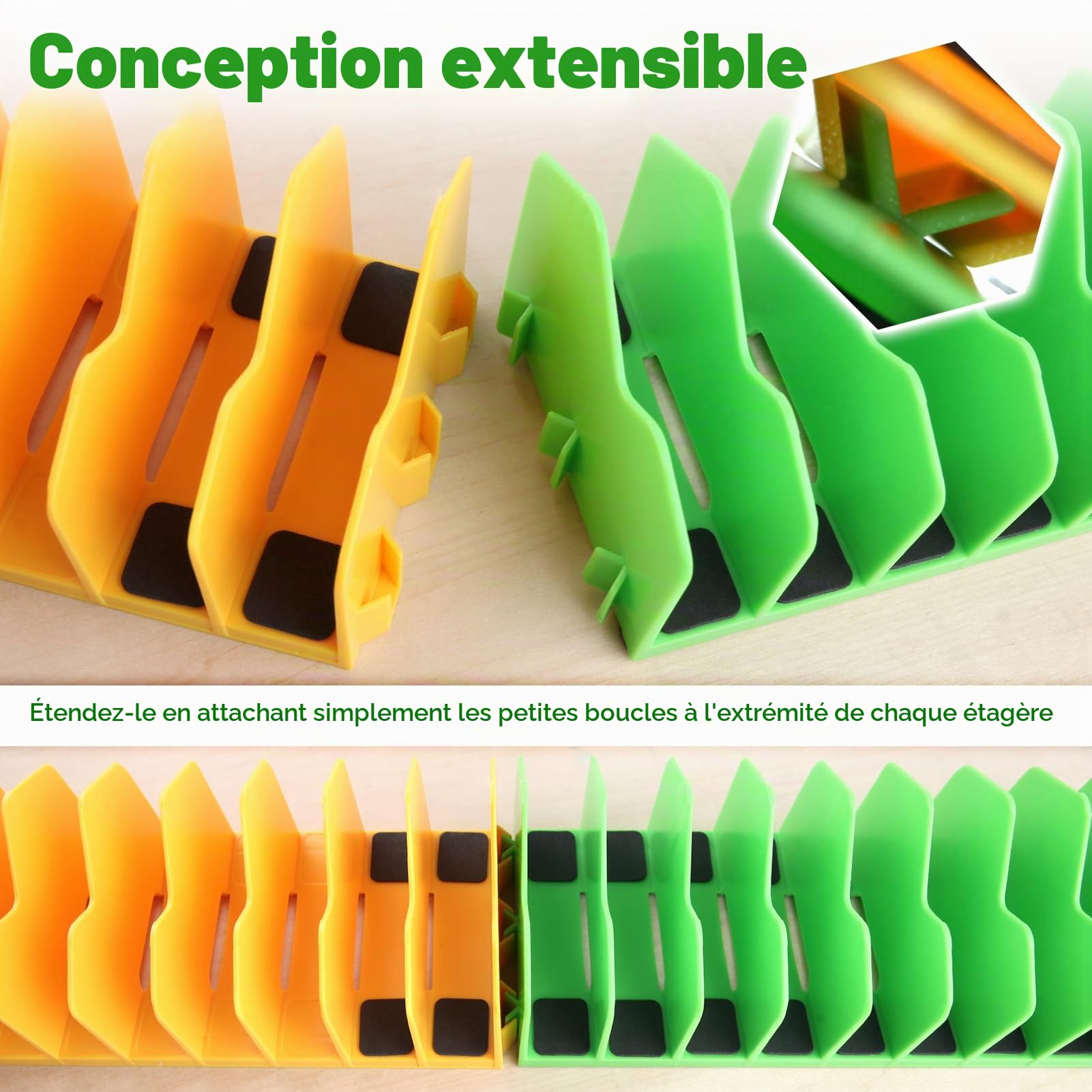 LEONTOOL Lot 2 racks pinces 10 fentes extensible PP