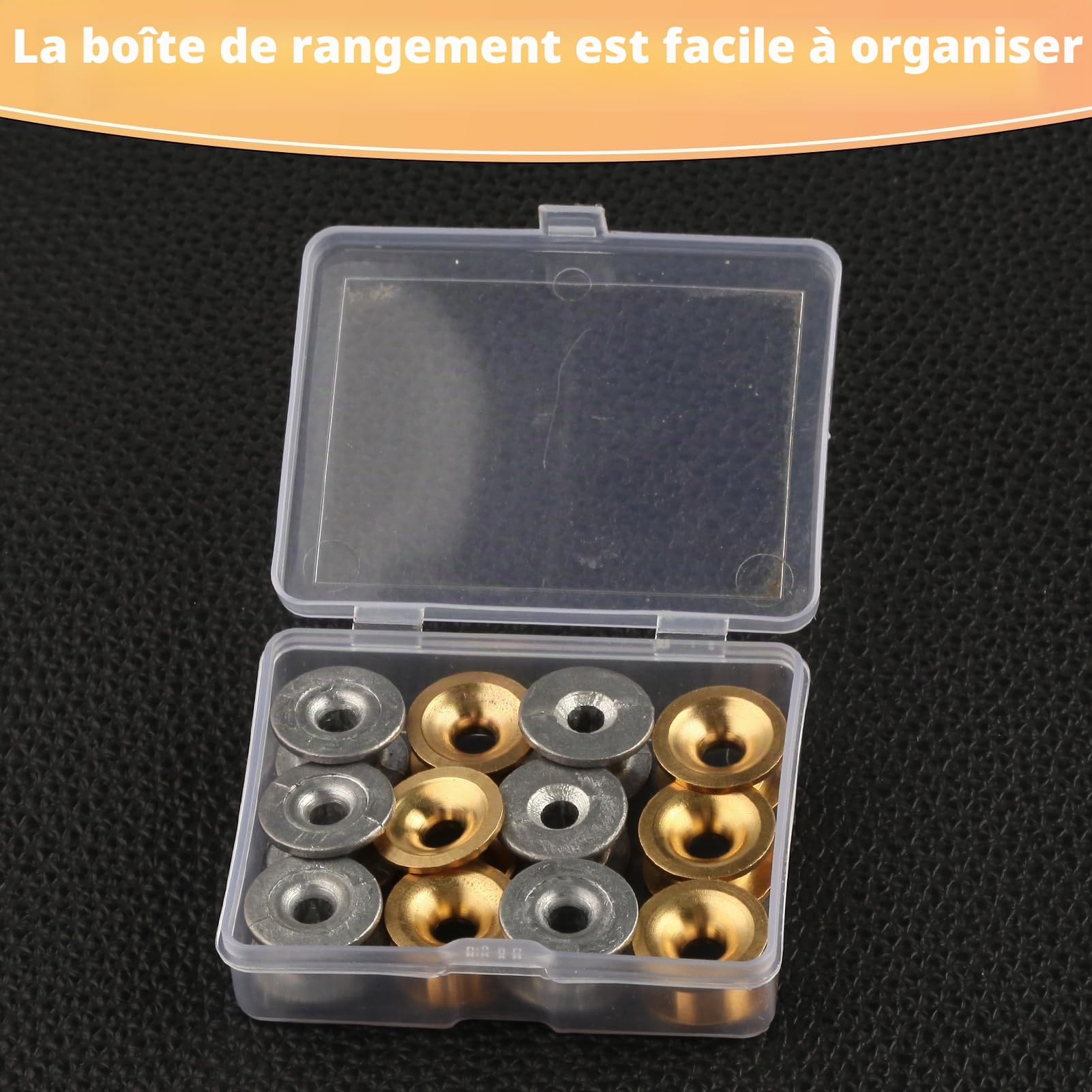 LEONTOOL Outils de Jardinage œillet tête débroussailleuse lot 12 doré