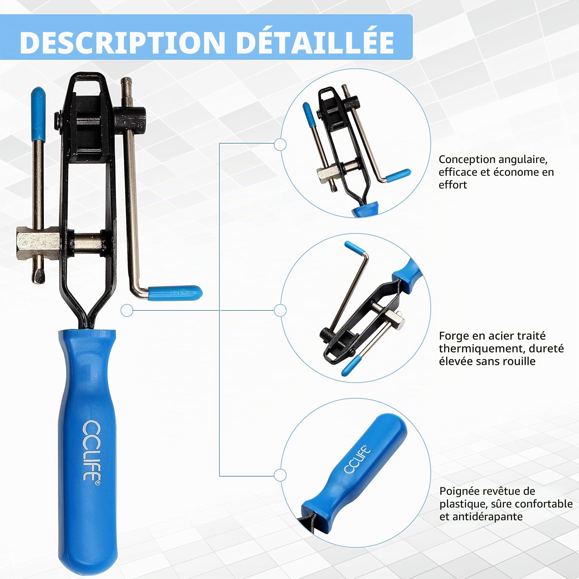 CCLIFE DIY Tools pince collier cardan 2 pièces Oetiker