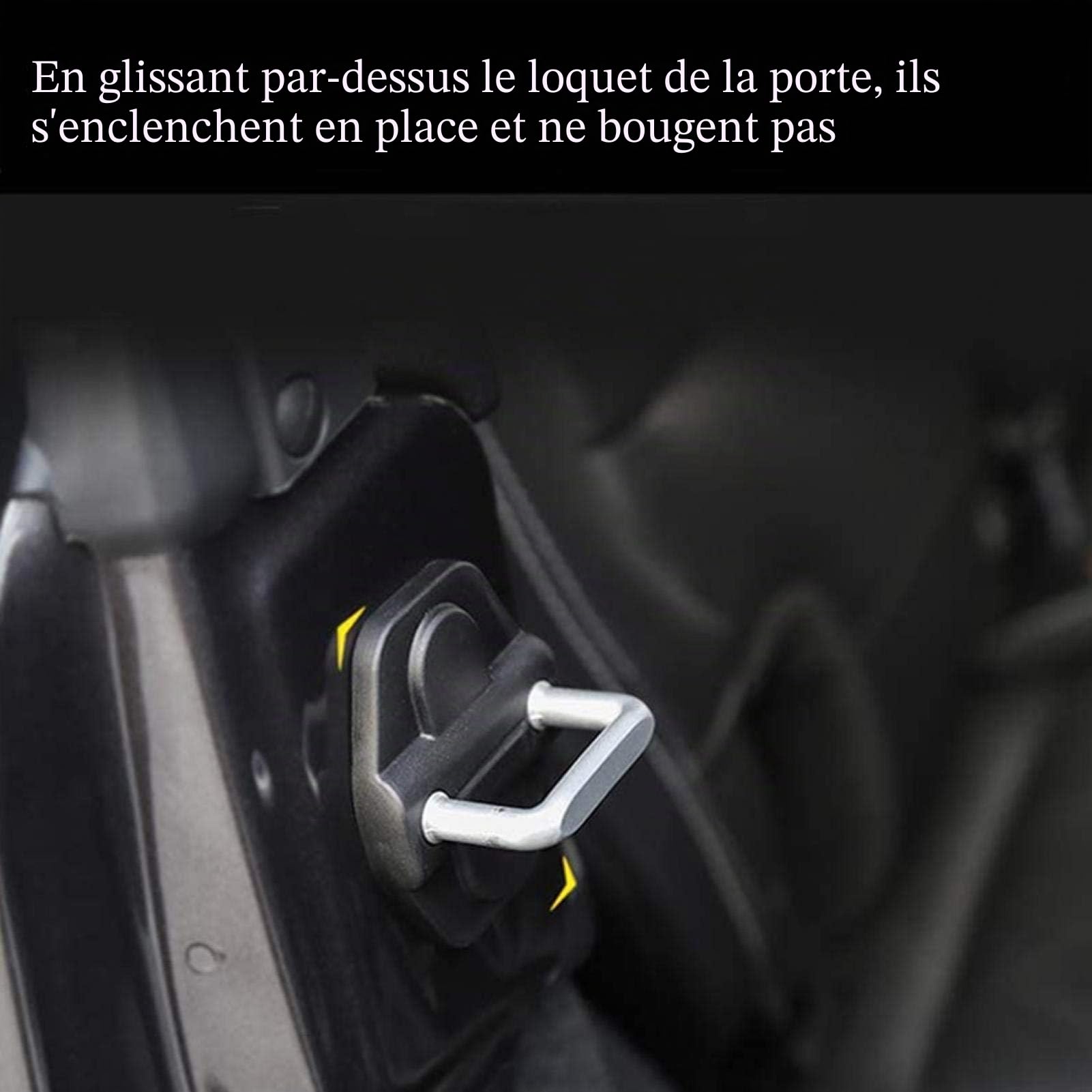 OUKENS cache serrure porte Jeep Wrangler 6 pièces noir