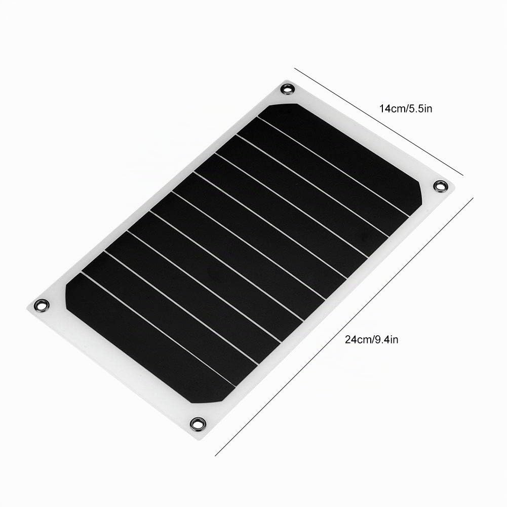Jadeshay Panneau solaire 10W 5V USB IP64