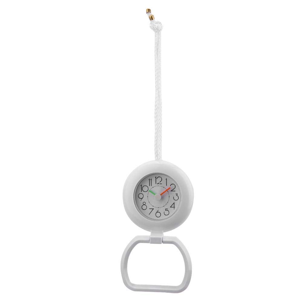 Jadeshay Horloge Salle de Bain Blanche Étanche