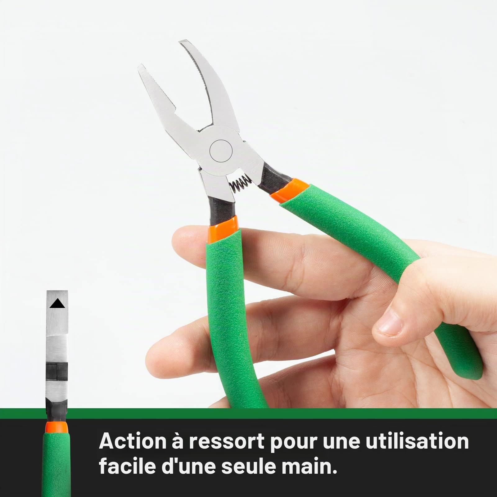 LEONTOOL Pince à briser vitrail 15,2 cm mâchoire 1,9 cm
