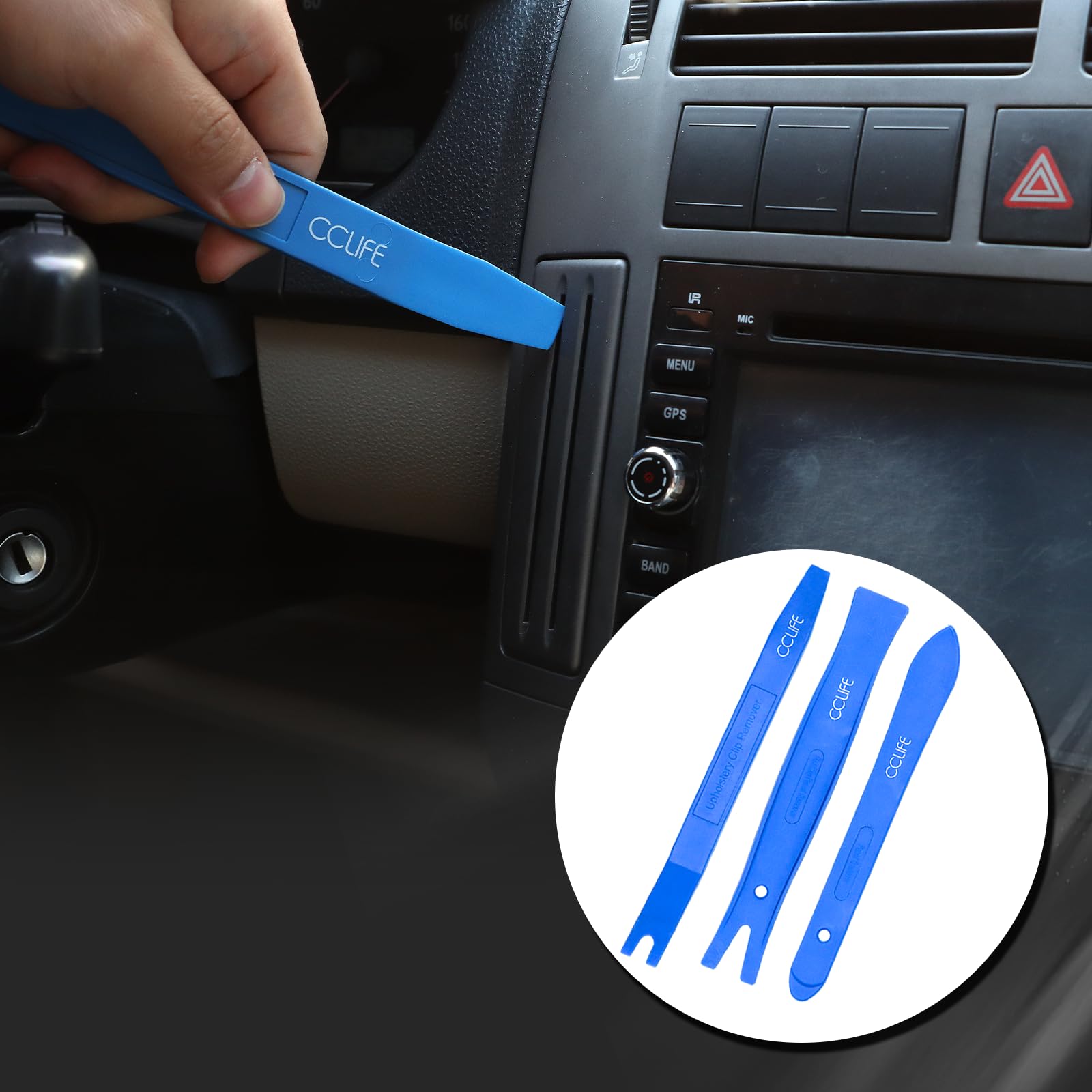 CCLIFE Démontage Garniture Outil Auto 12 Pièces + Pince
