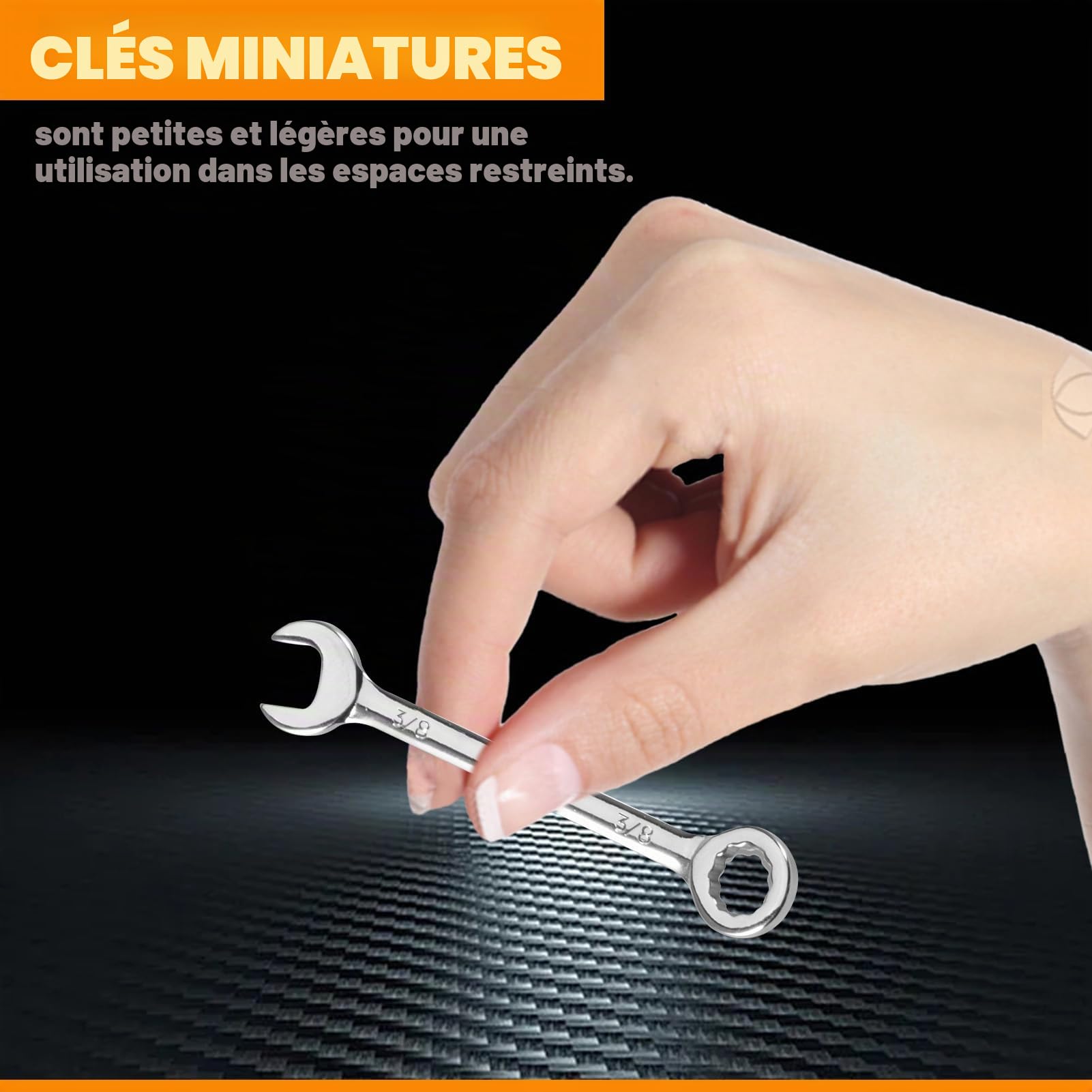 LEONTOOL Clés à Molette jeu 20 mini clés métrique SAE