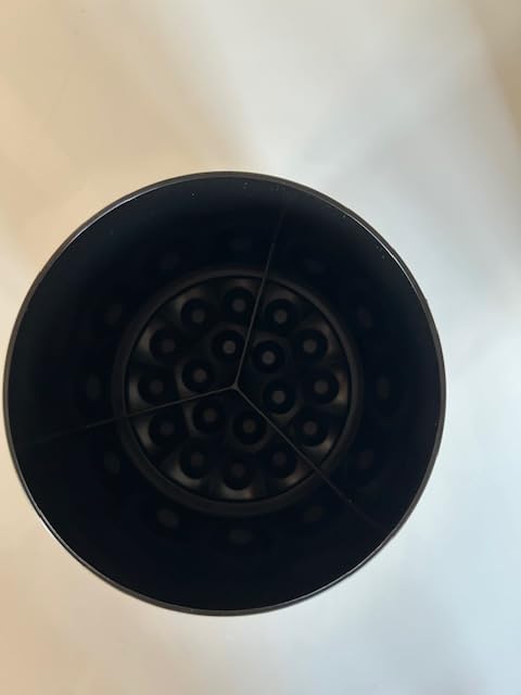 OUKENS Cuisine et maison Porte-ustensiles rotatif 360° noir PP