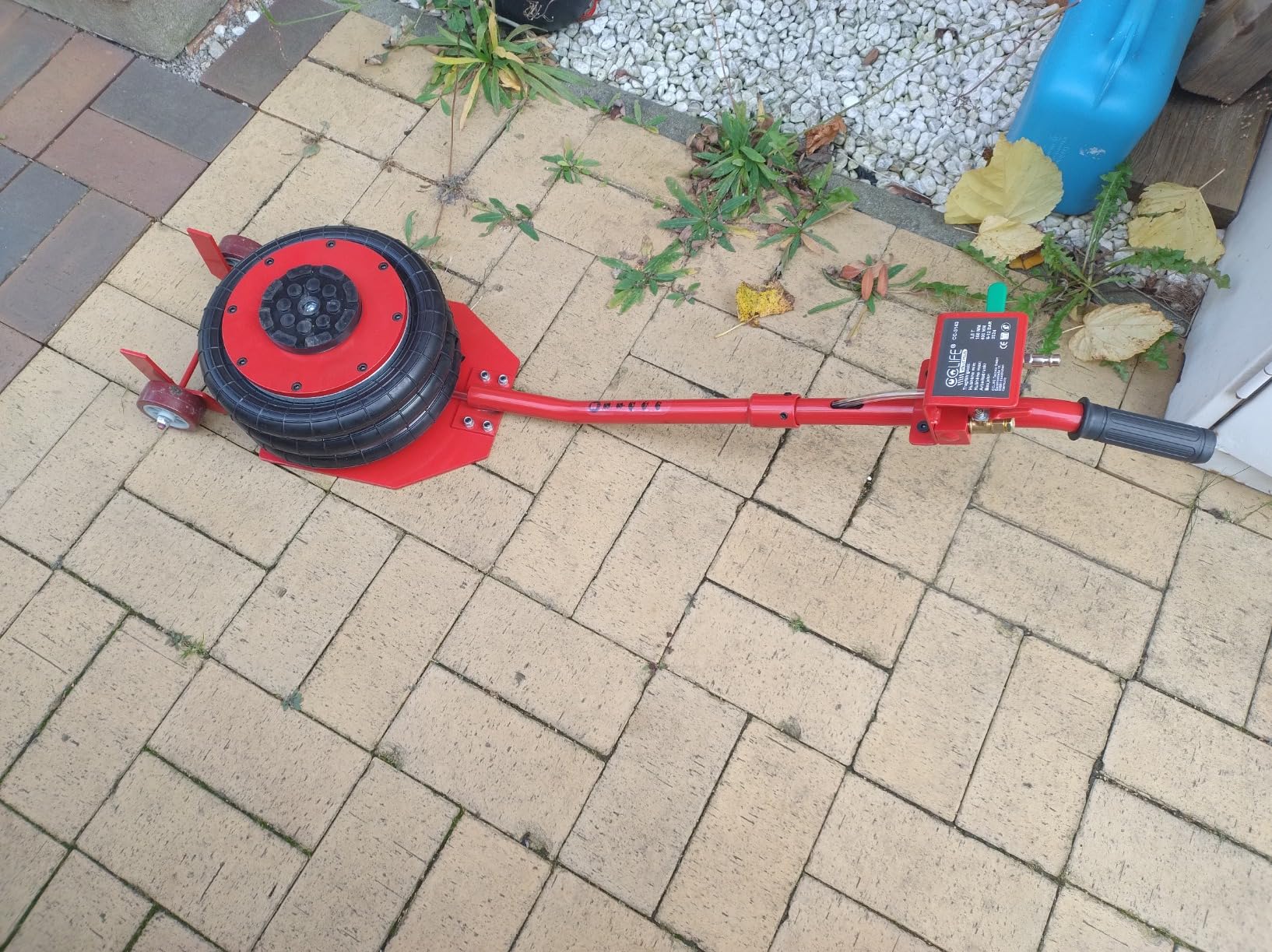 CCLIFE Cric pneumatique 3T gonflable 150-400mm 8-12 bar