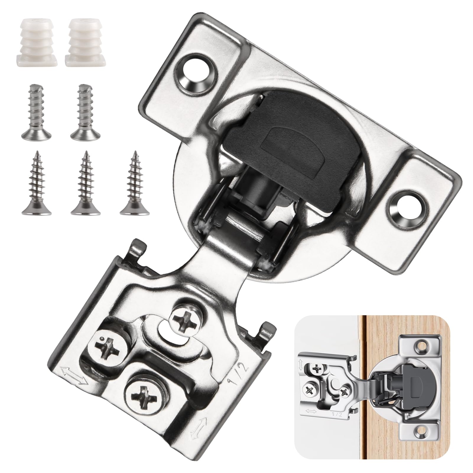 LEONTOOL Charnières dissimulées 105° soft close lot de 10