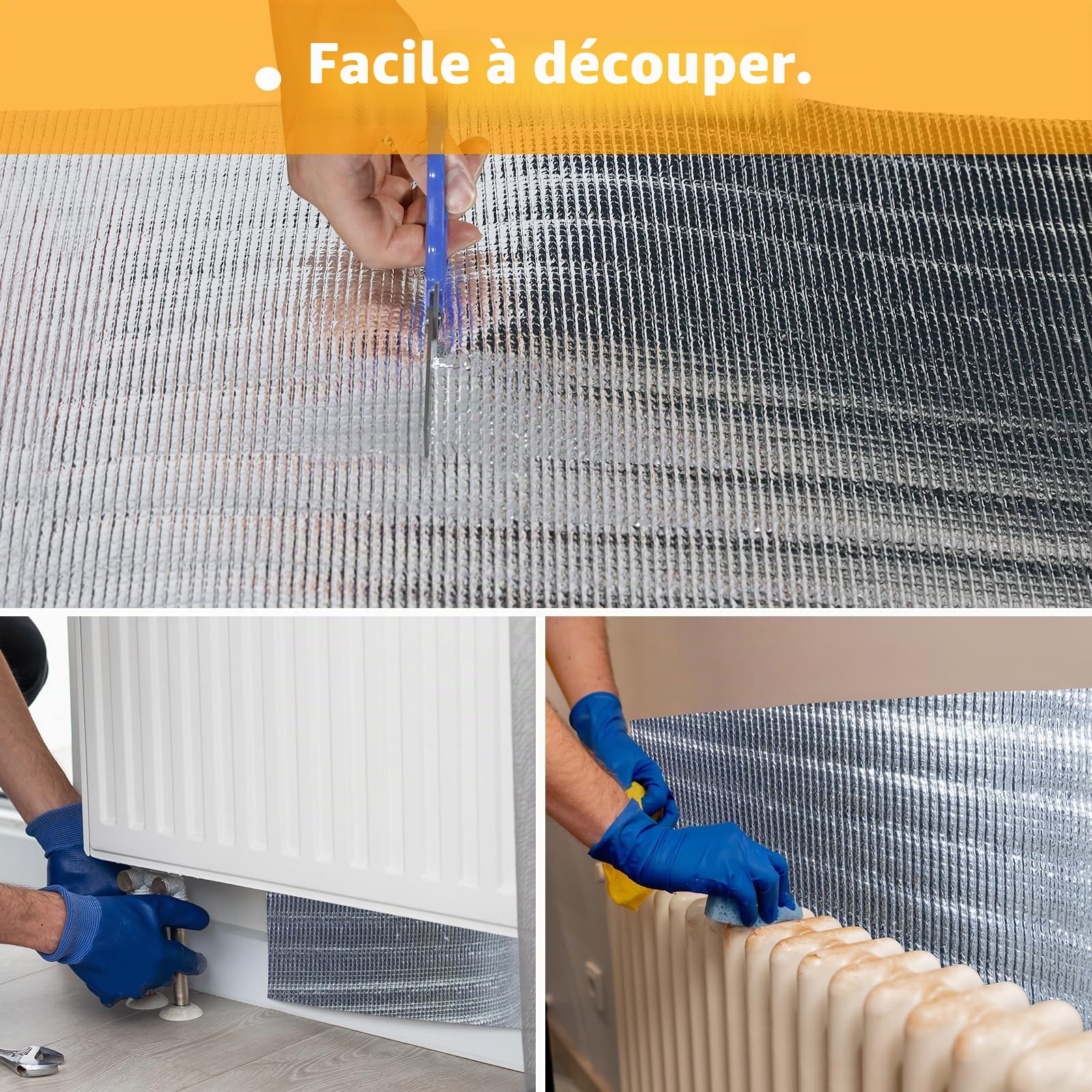 CCLIFE DIY Tools isolant thermique alu 0.5x10m 5m² 3-4mm