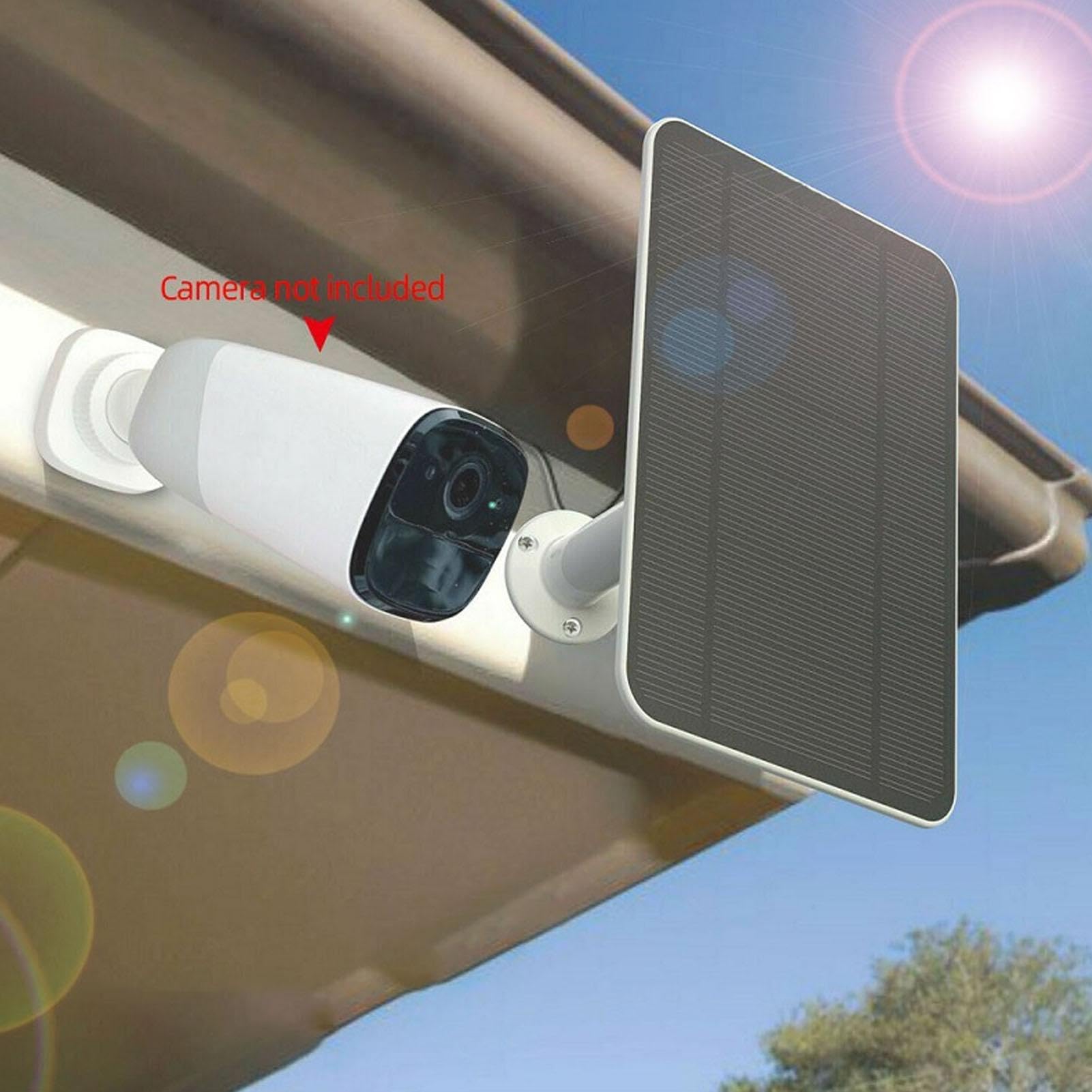 Jadeshay Solaire Panneau Caméra 4W 5V Étanche 360°