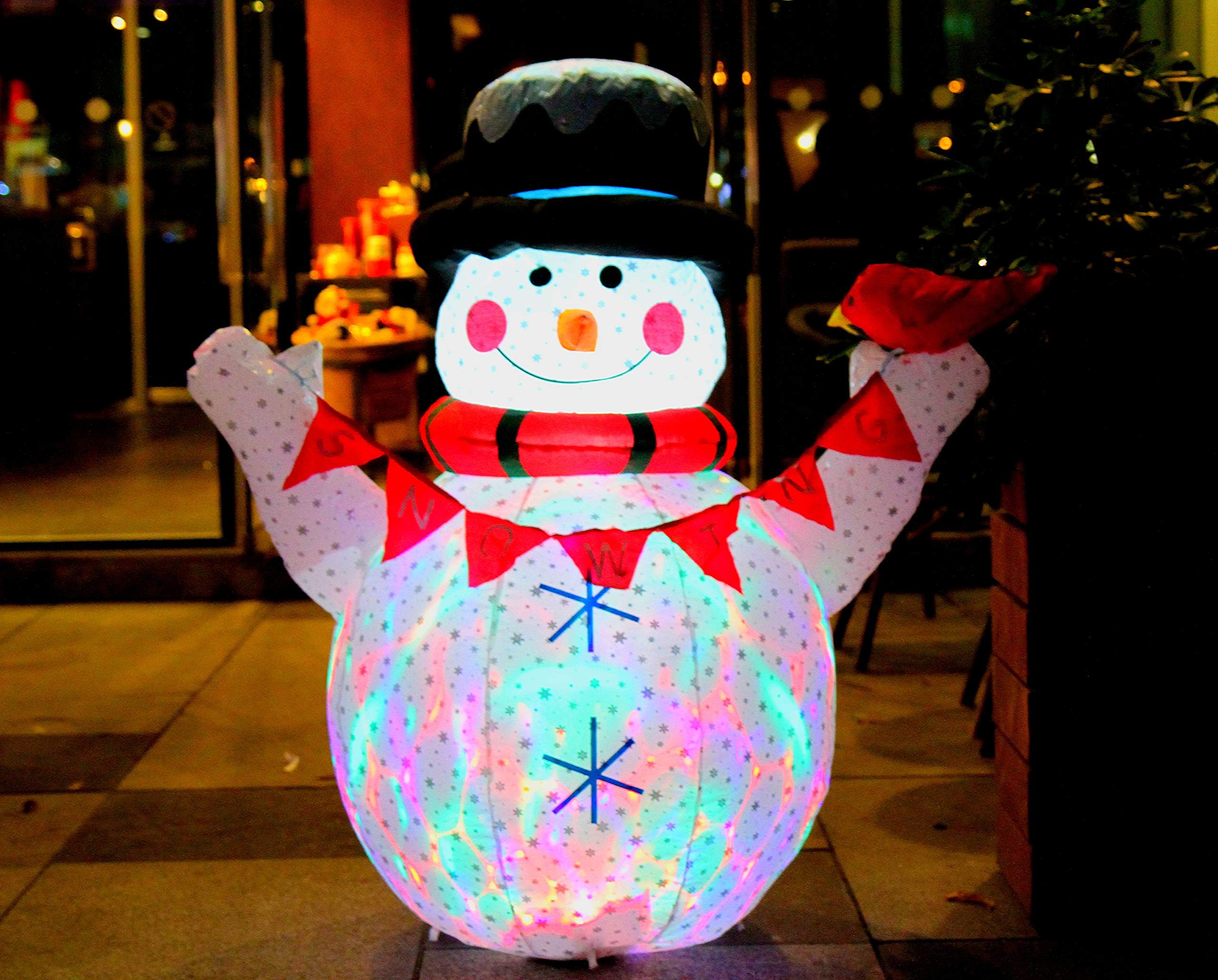 CCLIFE DIY Tools Bonhomme Neige Gonflable LED 180cm