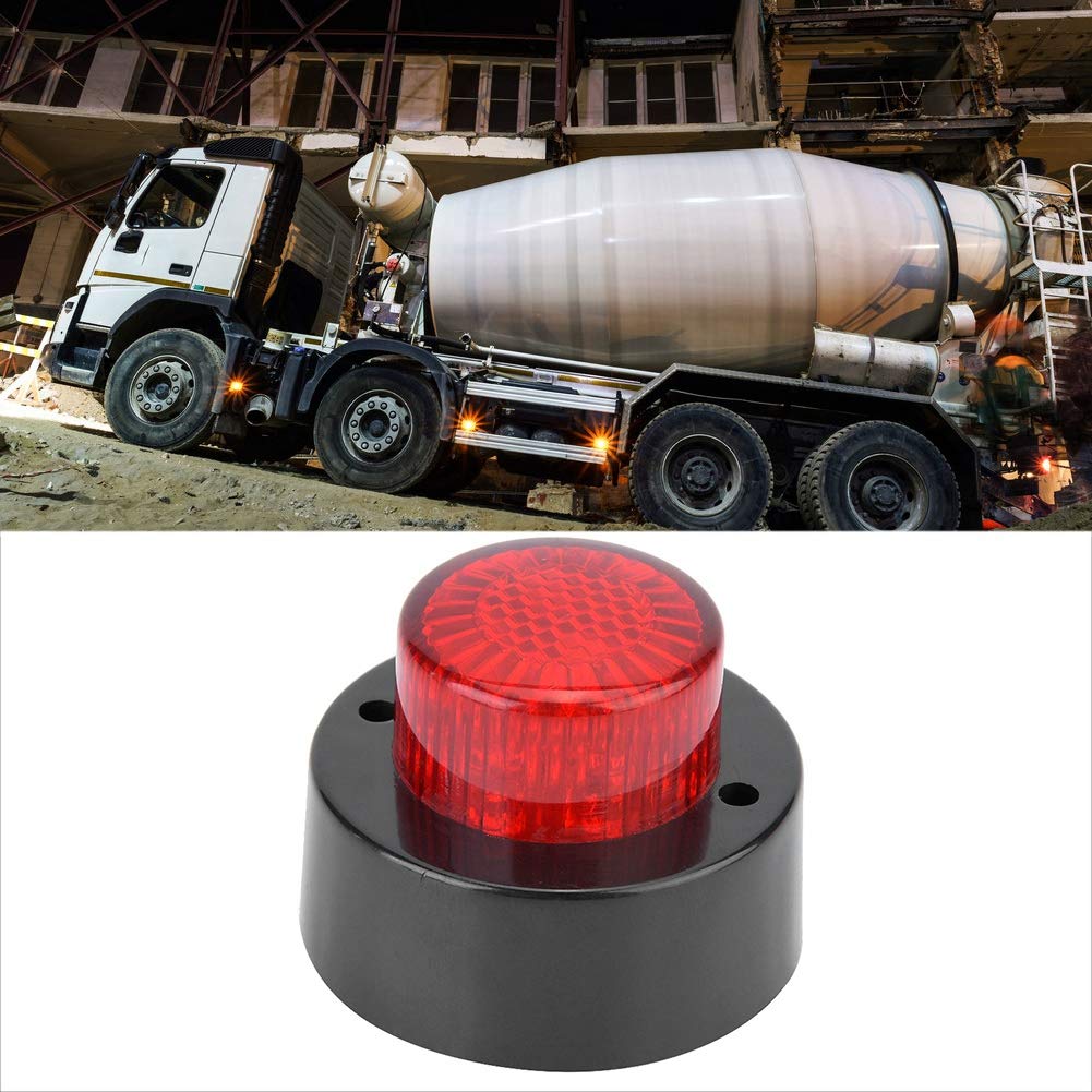 OUKENS Électronique automobile feu gabarit LED rond 24V rouge 3W