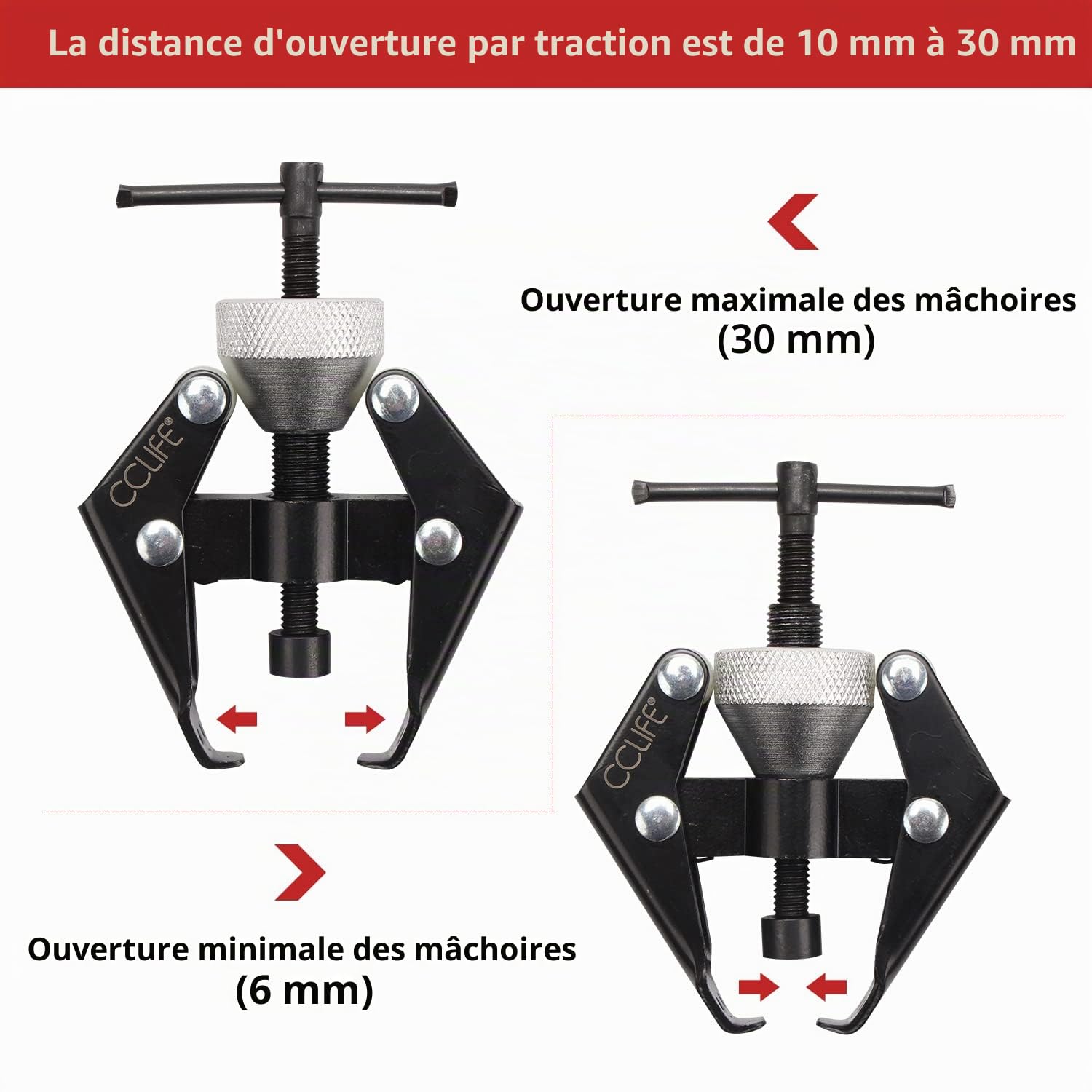 CCLIFE Extracteur Essuie-Glace Bras Batterie Lot de 2