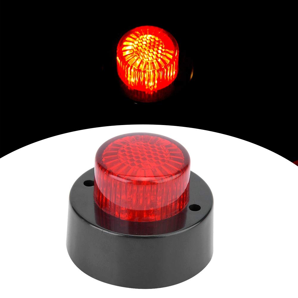 OUKENS Électronique automobile feu gabarit LED rond 24V rouge 3W