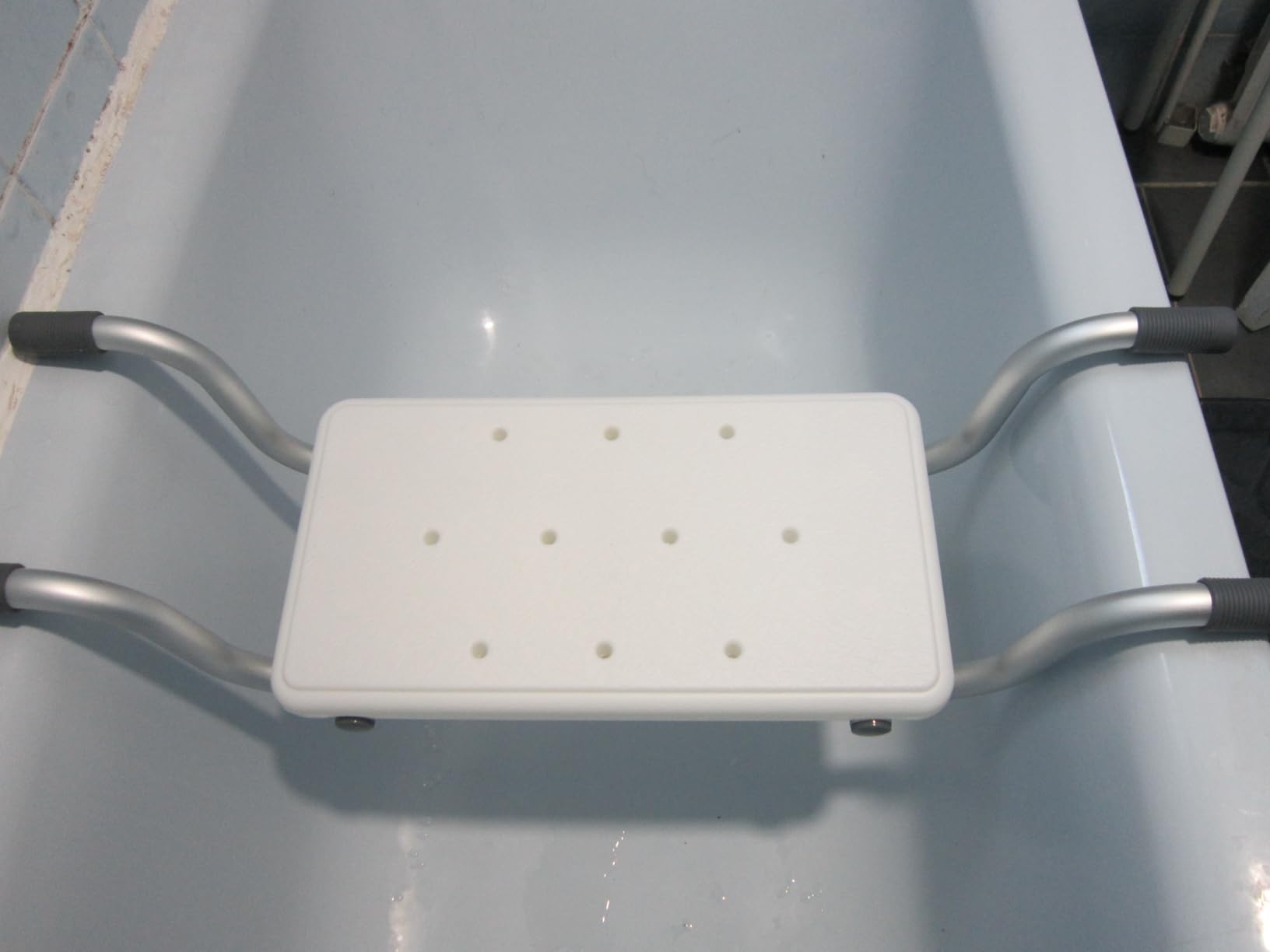 OUKENS Siège Baignoire Réglable 71-81 cm Planche 135 kg