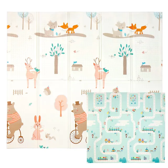 CCLIFE Baby & Kids tapis jeux 196x175 lapin renard