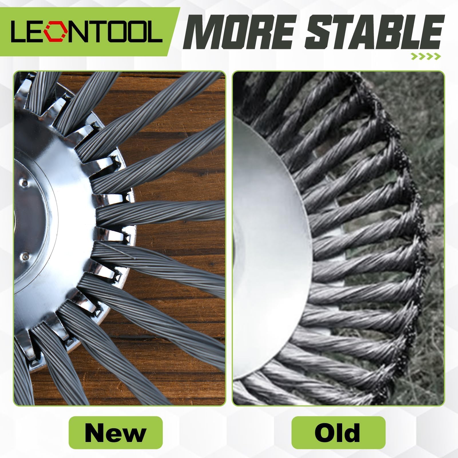 LEONTOOL 10 Pouces Tête Débroussailleuse Fil Acier Universelle