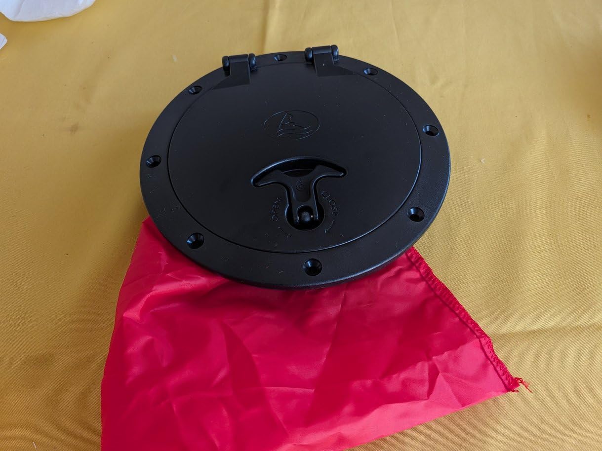 OUKENS trappe d'écoutille marine noire 205 mm bateau kayak