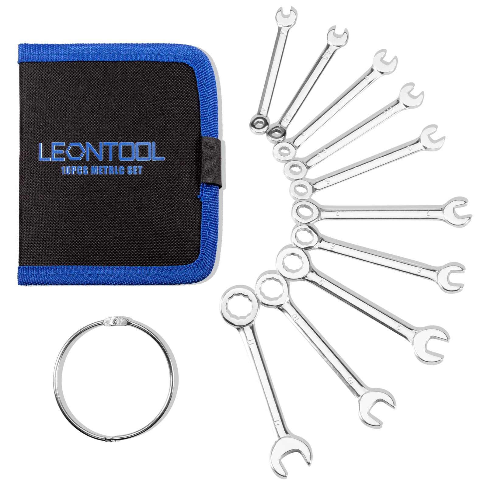 LEONTOOL Clés à Molette jeu 20 mini clés métrique SAE