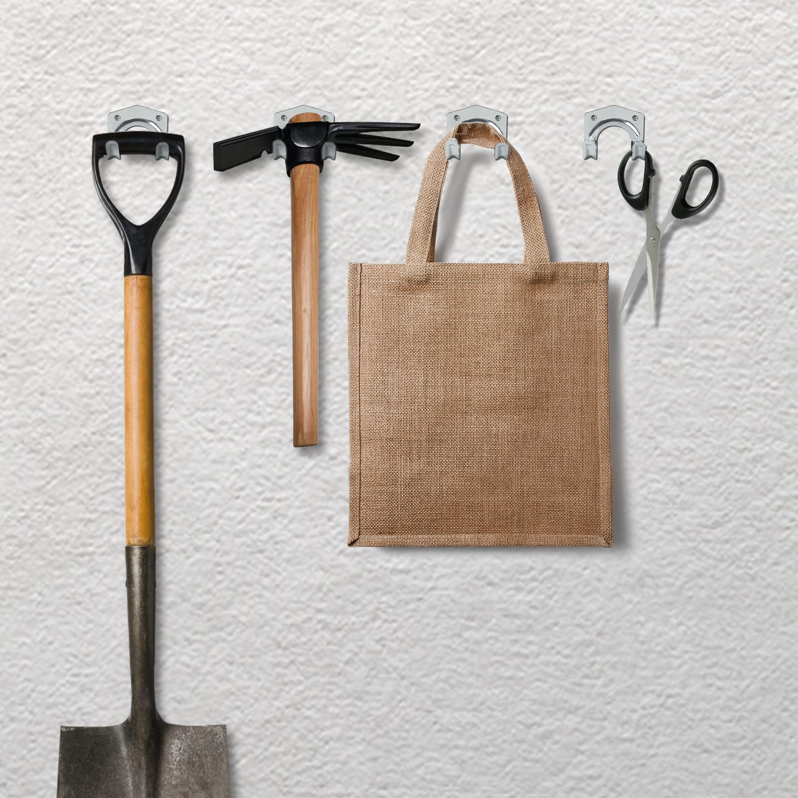 LEONTOOL Rangement crochets à outils lot de 10 avec vis fer
