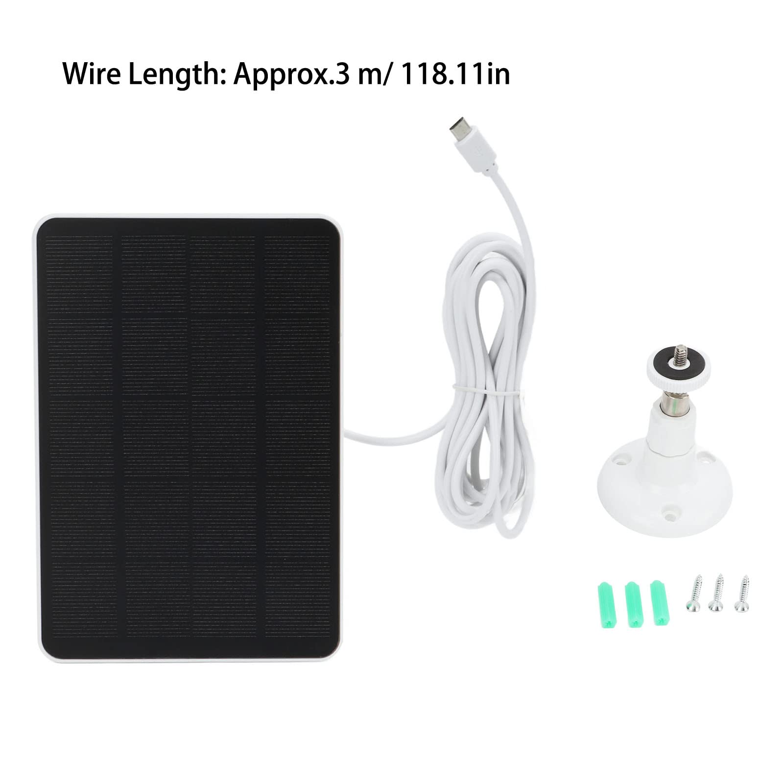 Jadeshay Solaire Panneau Caméra 4W 5V Étanche 360°