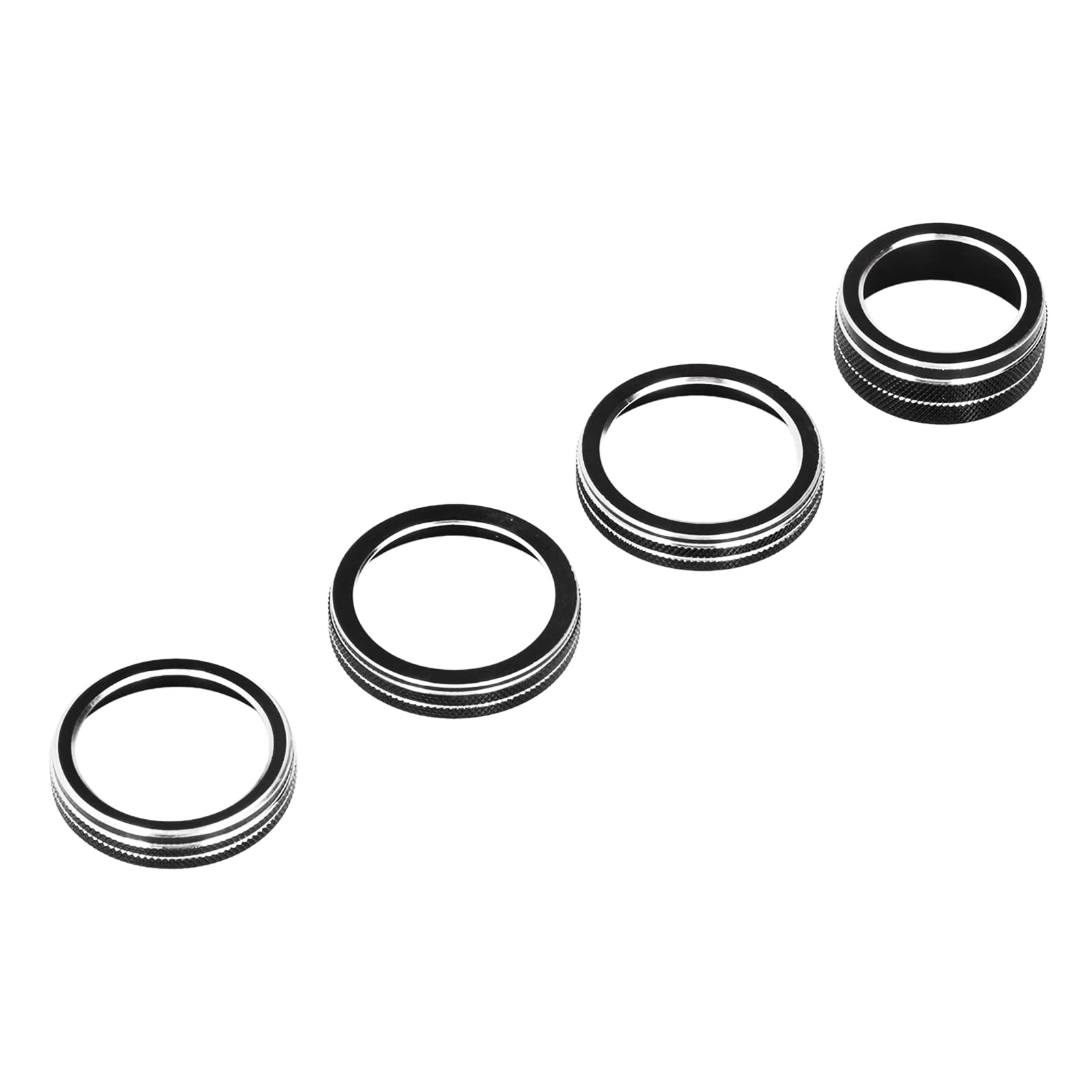 OUKENS Modification automobile Cache Bouton Clim Jeep JL Noir x4
