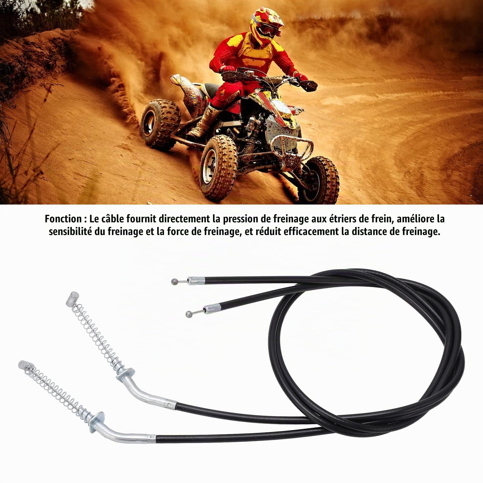 OUKENS Accessoires moto câbles frein avant ATV GY6 lot 2