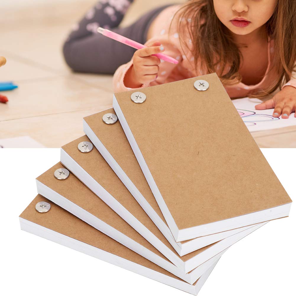 OUKENS flip book papier dessin vierge enfant lot 5 pièces