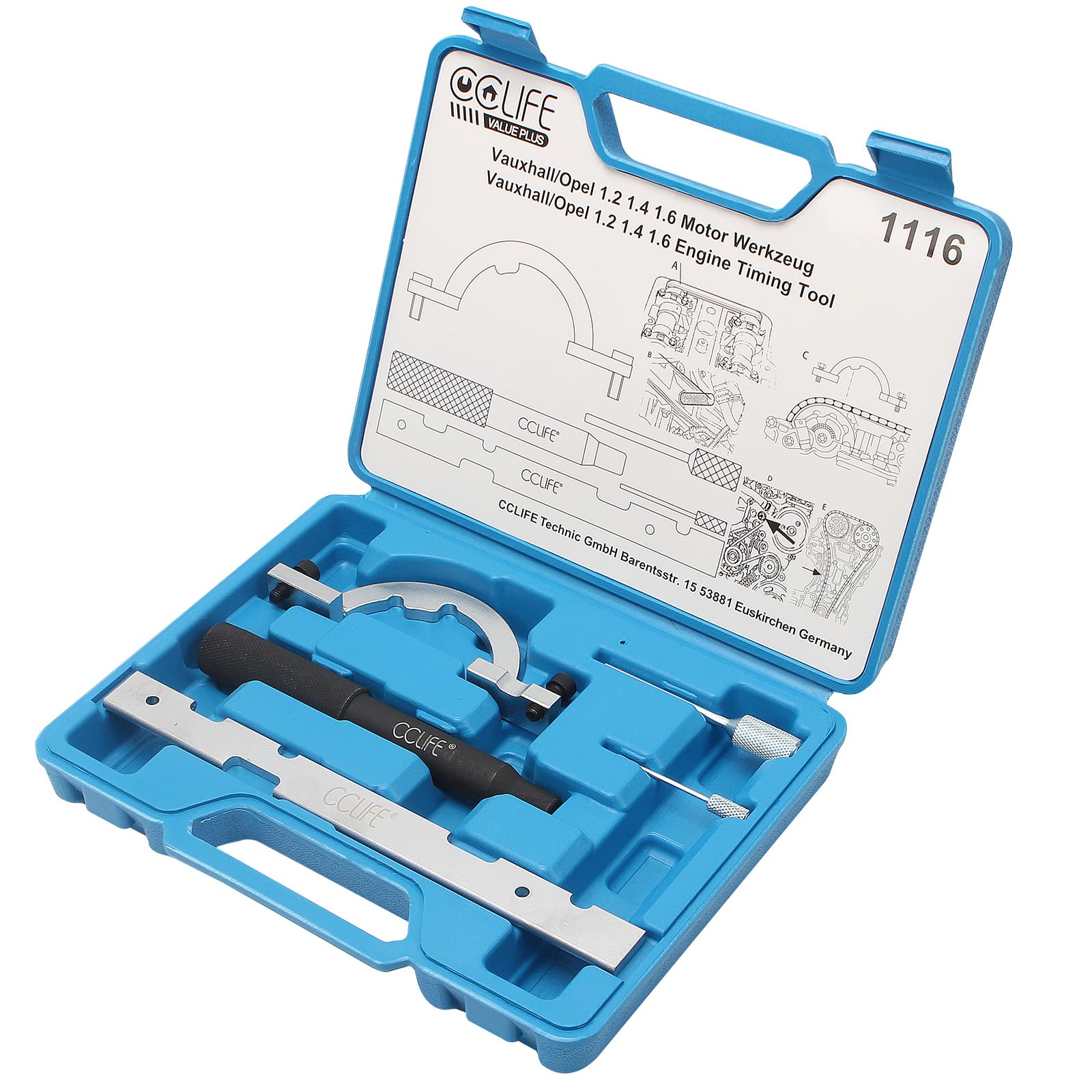 CCLIFE Timing Tools Coffret calage distribution Opel 1.0 1.2 1.4
