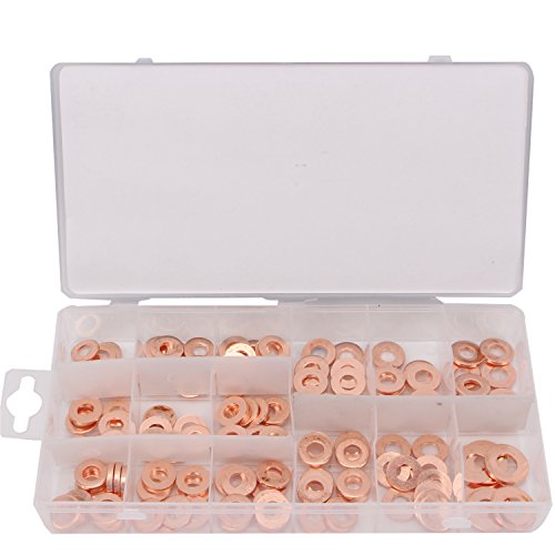 CCLIFE DIY Tools Rondelles Cuivre Plates 150 Pcs