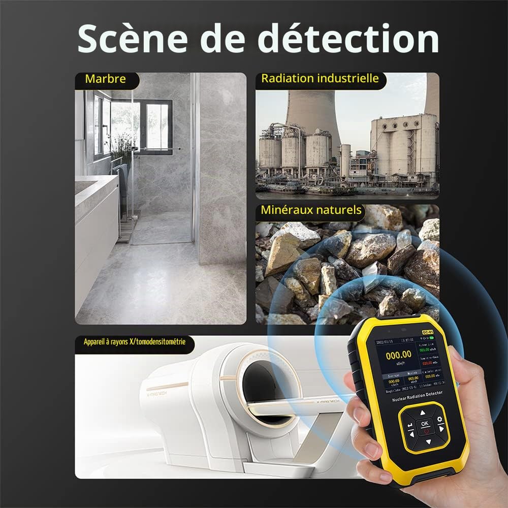 Jadeshay Installation Électrique compteur Geiger LCD dosimètre