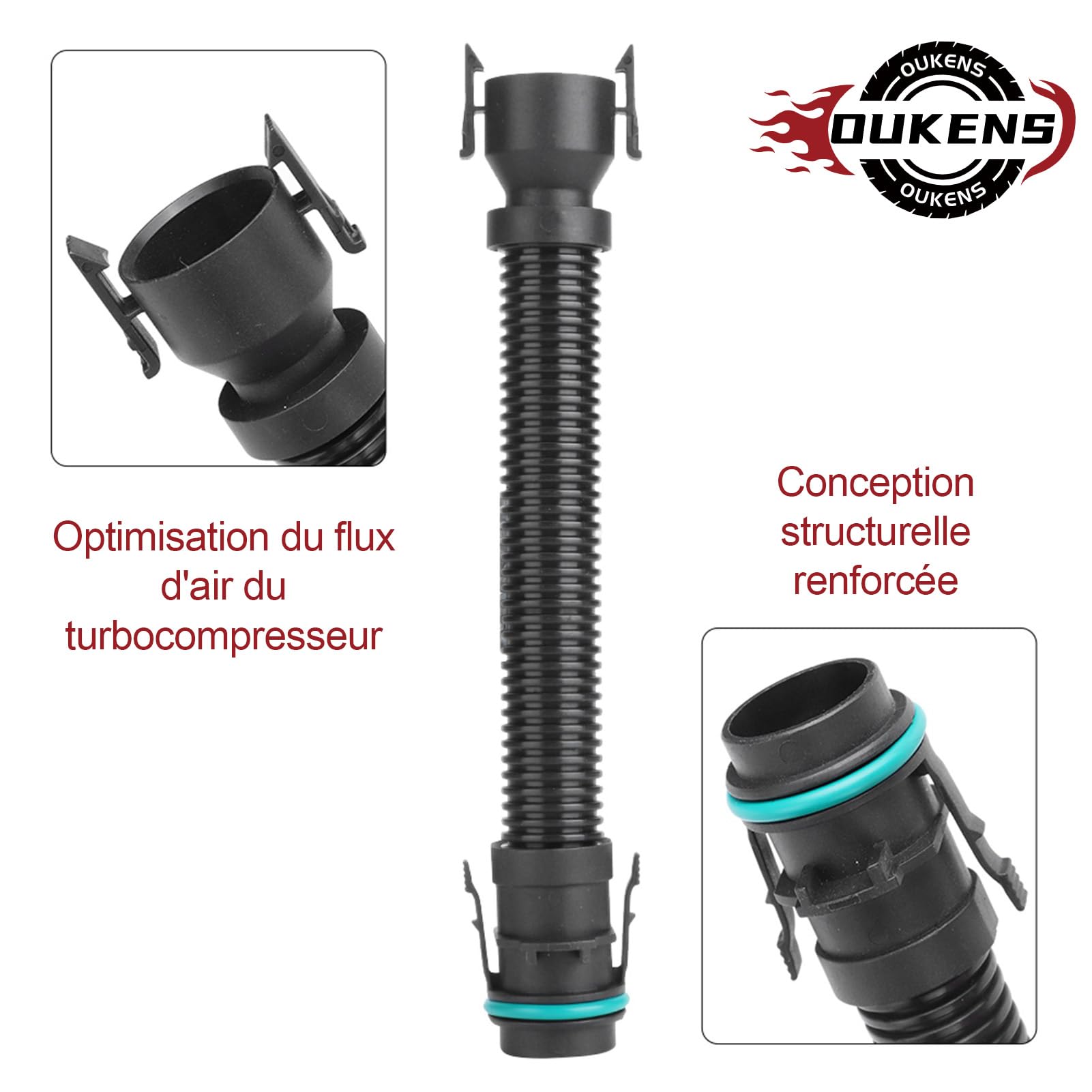 OUKENS Pièces d'auto tuyau filtre à air 13717803842 PA66