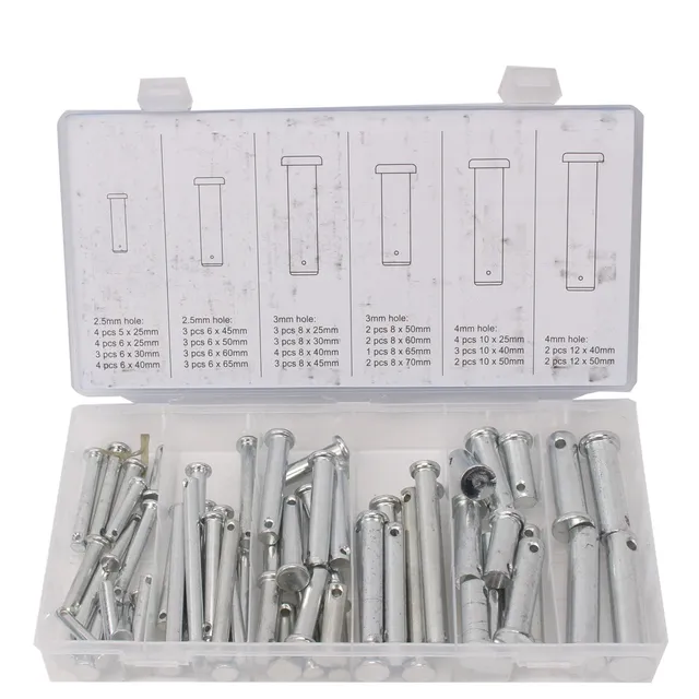 CCLIFE DIY Tools Coffret Goupilles Axe 60 Pcs