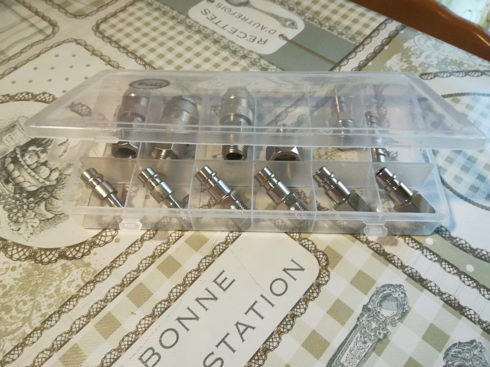 CCLIFE Coffret Embouts Compresseur 12 Pcs 1/4