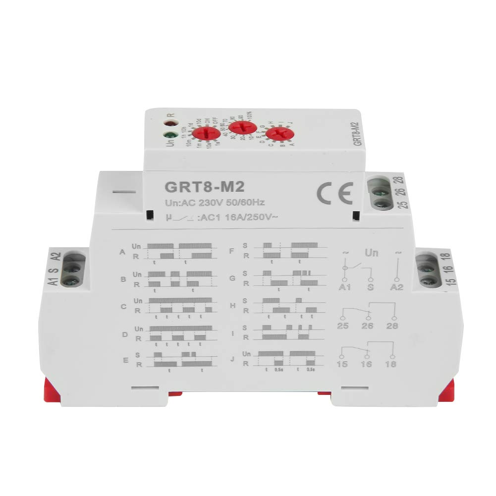 Jadeshay Installation Électrique Relais Temporisé GRT8-M2 220V