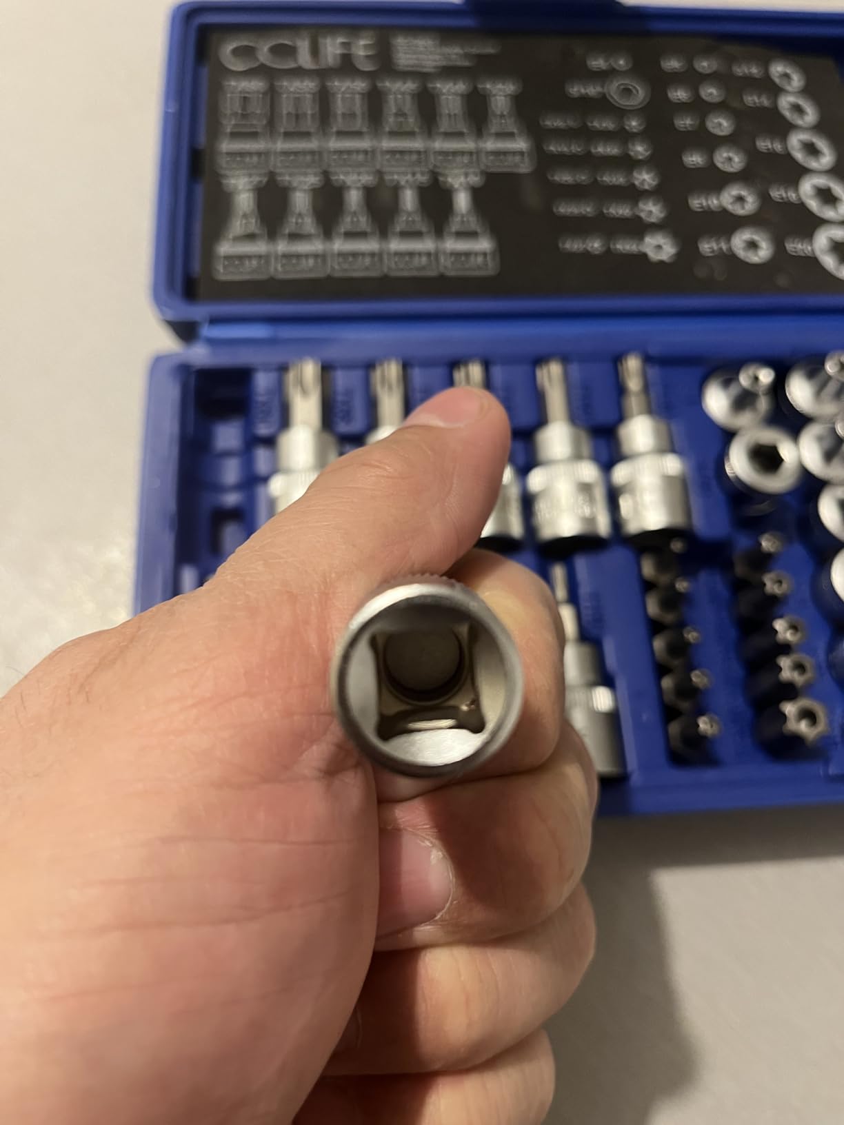 CCLIFE Socket and Bit Sets coffret torx E4-E20 T10-T60 34 pcs